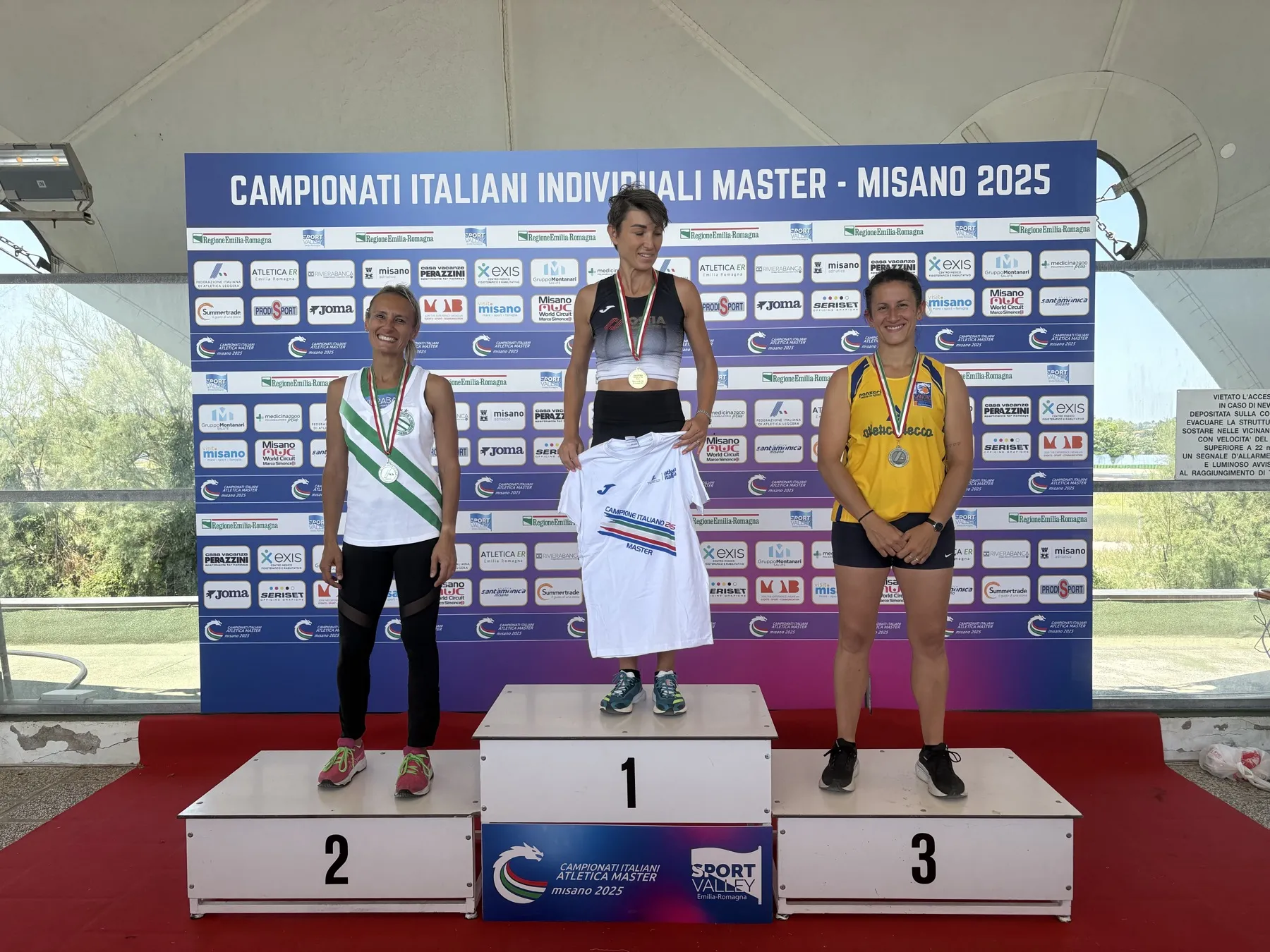Podio ai Campionati Italiani Individuali Master, Misano 2025