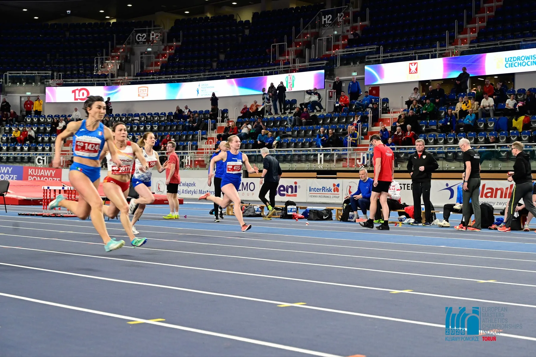 Batteria dei 60 m agli Europei Master Indoor di Toruń 2026